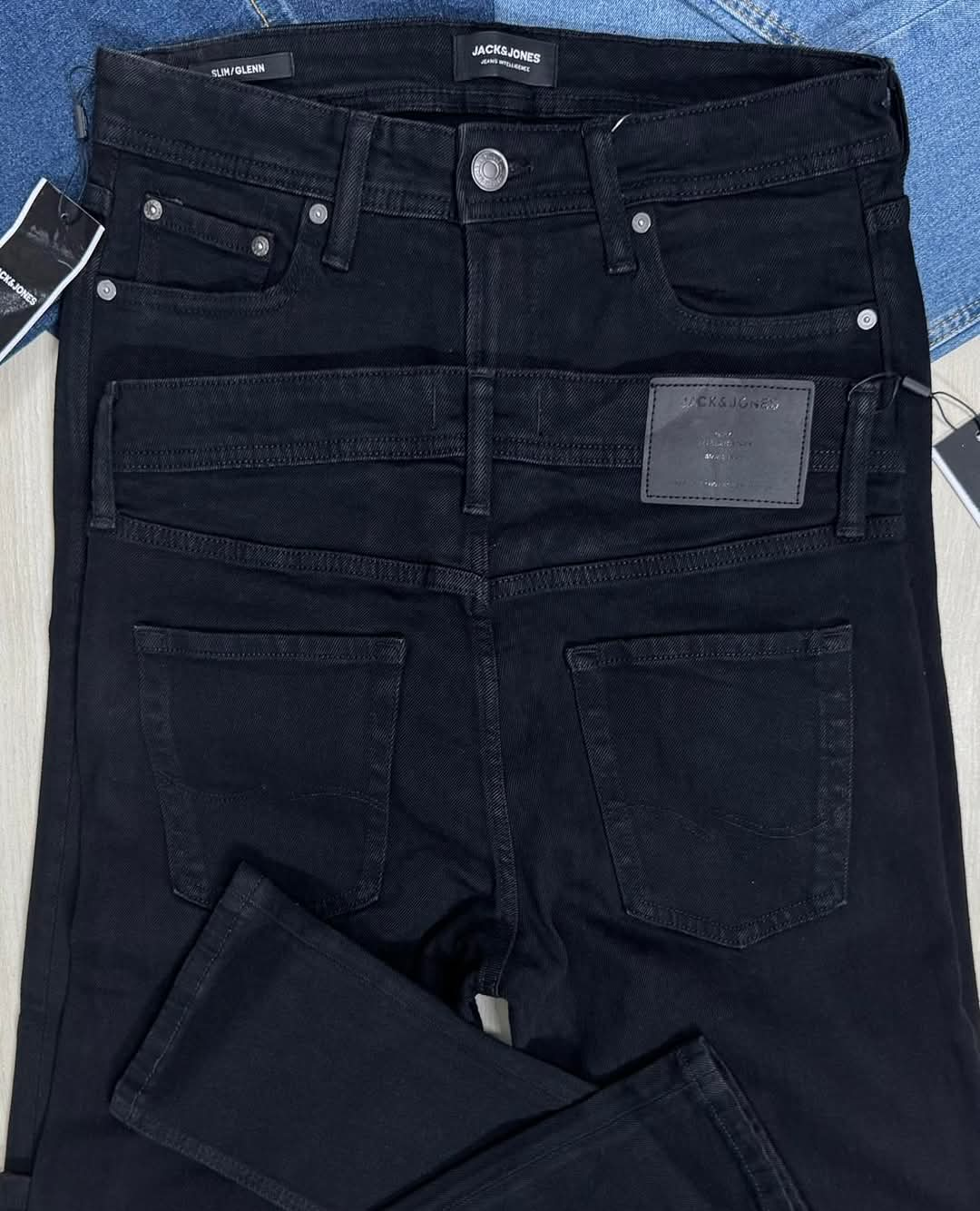 Jack &amp; Jones Denim Pant | ডেনিম প্যান্ট | Jet Black